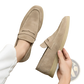 Men's Suede Leather Loafers Slip on Business Shoes