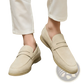 Men's Suede Leather Loafers Slip on Business Shoes