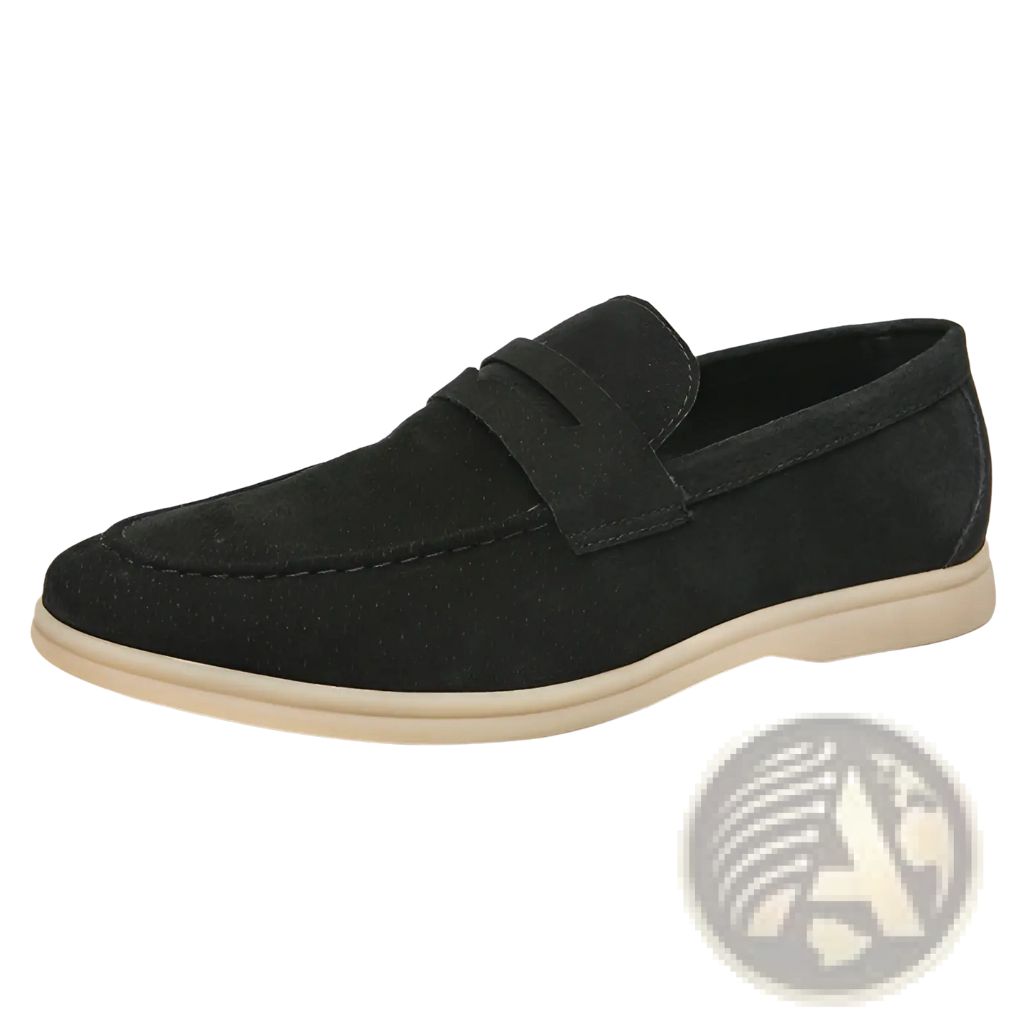 Men's Suede Leather Loafers Slip on Business Shoes