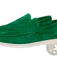Men's Suede Loafers with White Rubber Sole Casual Shoes