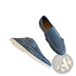 Men's Suede Loafers with White Rubber Sole Casual Shoes
