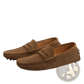 Men's Suede Moccasin Loafers with Rubber Sole