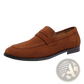 Men's Suede Penny Loafers Trendy Slip on Shoes