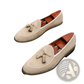 Men's Suede Tassel Loafers Matte Cowhide Shoes