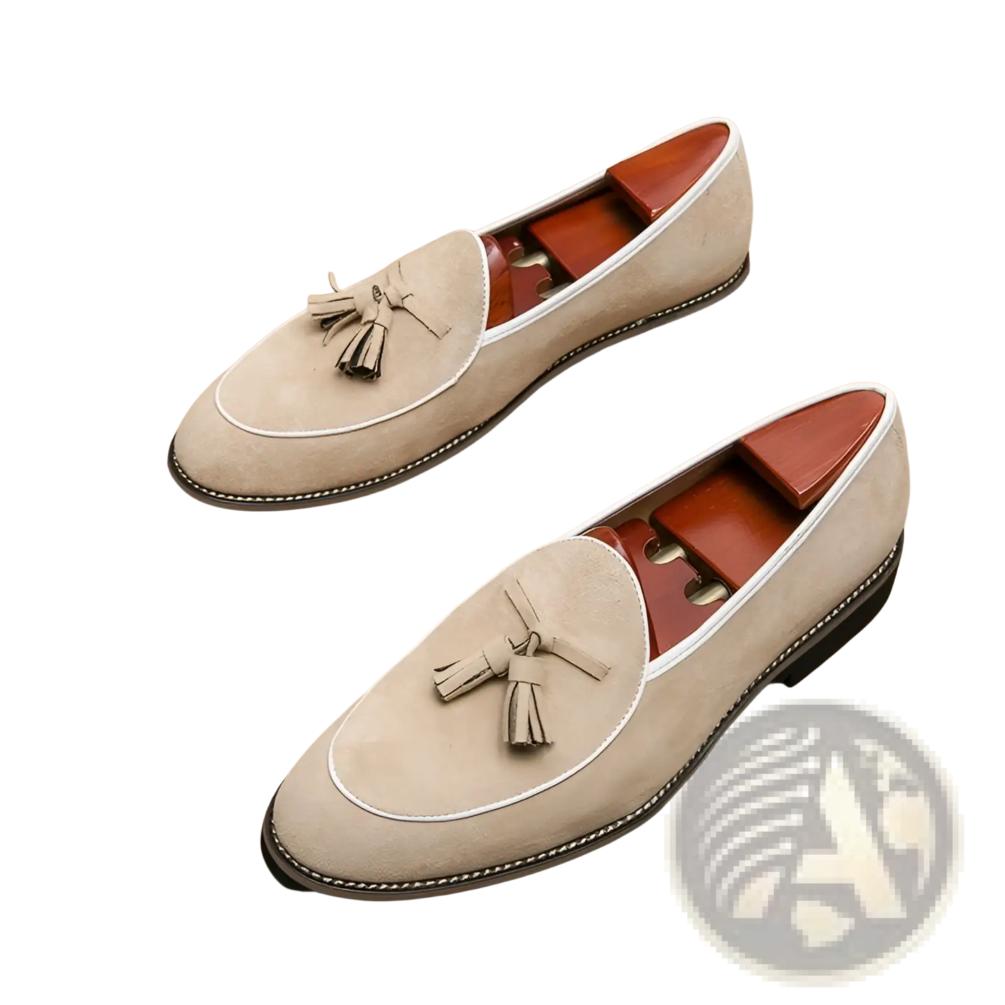 Men's Suede Tassel Loafers Matte Cowhide Shoes