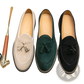 Men's Suede Tassel Loafers Matte Cowhide Shoes