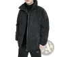 Men's Thickened Corduroy Puffer Jacket with High Collar