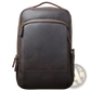 Men's Vintage Leather Backpack in Dark Brown Cowhide