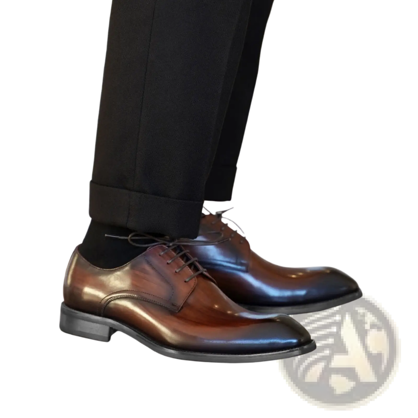 Men's Vintage Square Toe Leather Shoes