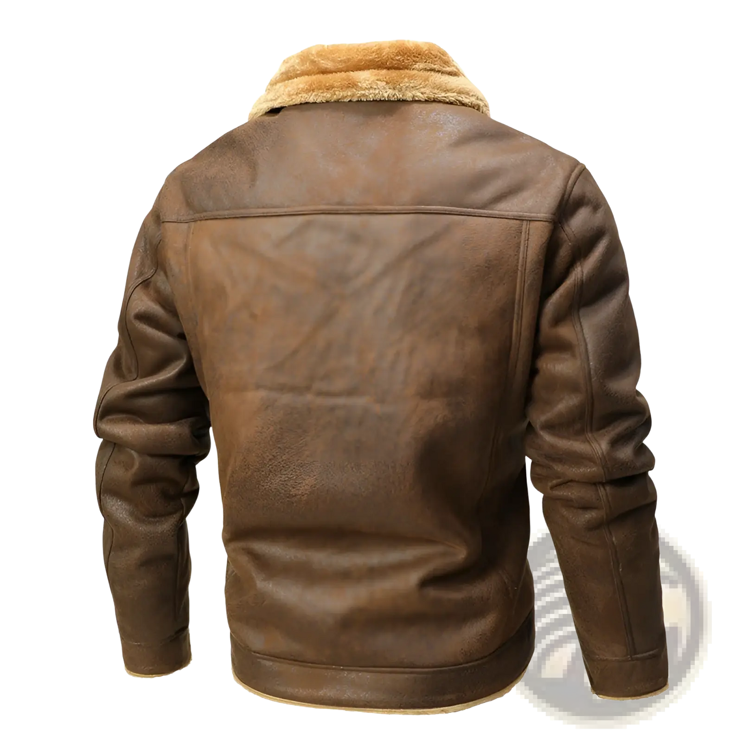Men's Winter Fleece Lined Shearling Denim Jacket