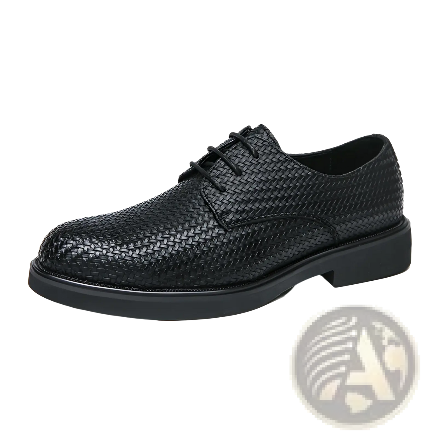 Men's Woven Leather Platform British Dress Shoes