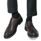 Men's Woven Leather Platform British Dress Shoes