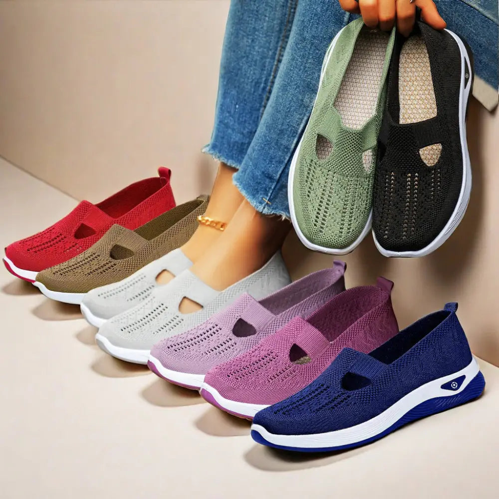 Women's Breathable Mesh Slip on Casual Flats