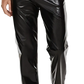 Metallic Silver High Waist Straight Leg Disco Pants
