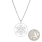 Metatron Cube Stainless Steel Moon Goddess Necklace