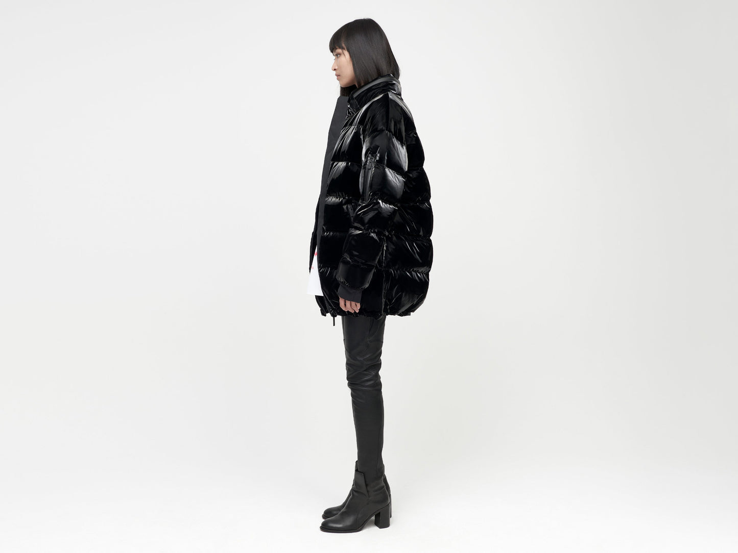 Gloss O.S Down Jacket - Black