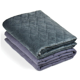 Modern Hygge Weighted Blanket 20 Lbs. with Removable Duvet Cover Queen (60"×85") - Grey