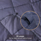 Modern Hygge Weighted Blanket 20 Lbs. with Removable Duvet Cover Queen (60"×85") - Grey