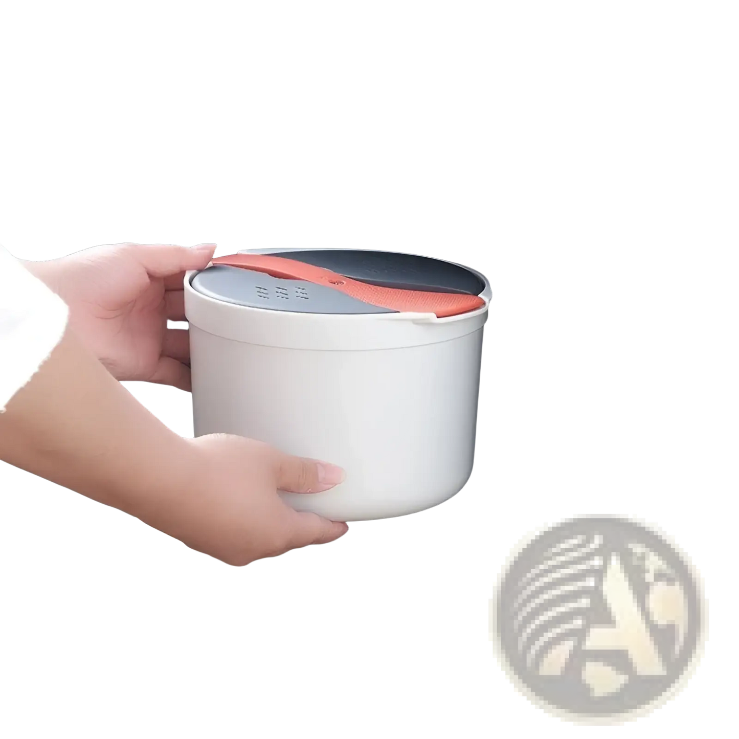 Microwave Rice Cooker 2l Steamer with Strainer Spoon