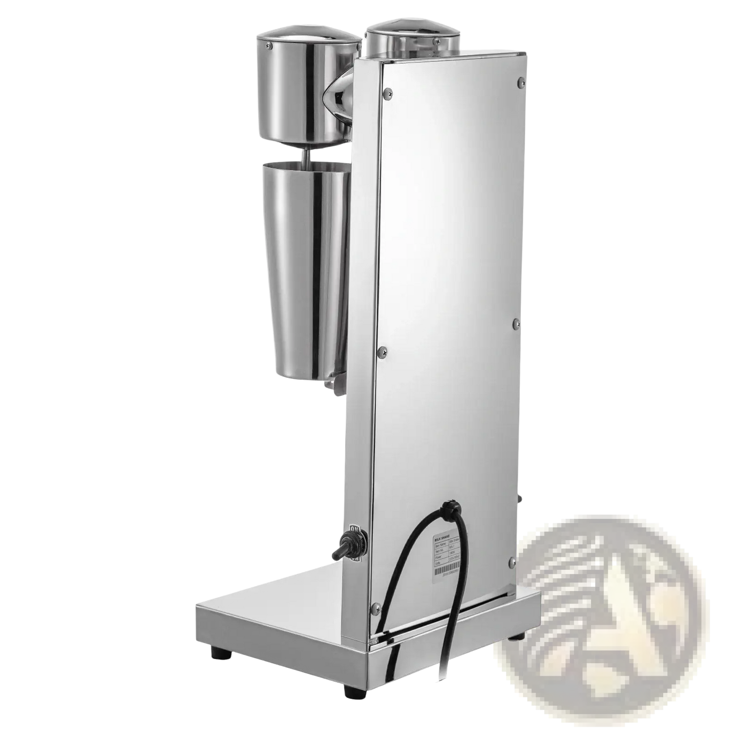 Milkshake Maker Commercial Double Head 180w Silver