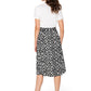 Leota's Women Mindy Skirt Zig Zag Black White