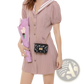 Mini Quilted Pearl Crossbody Bag for Women