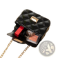 Mini Quilted Pearl Crossbody Bag for Women