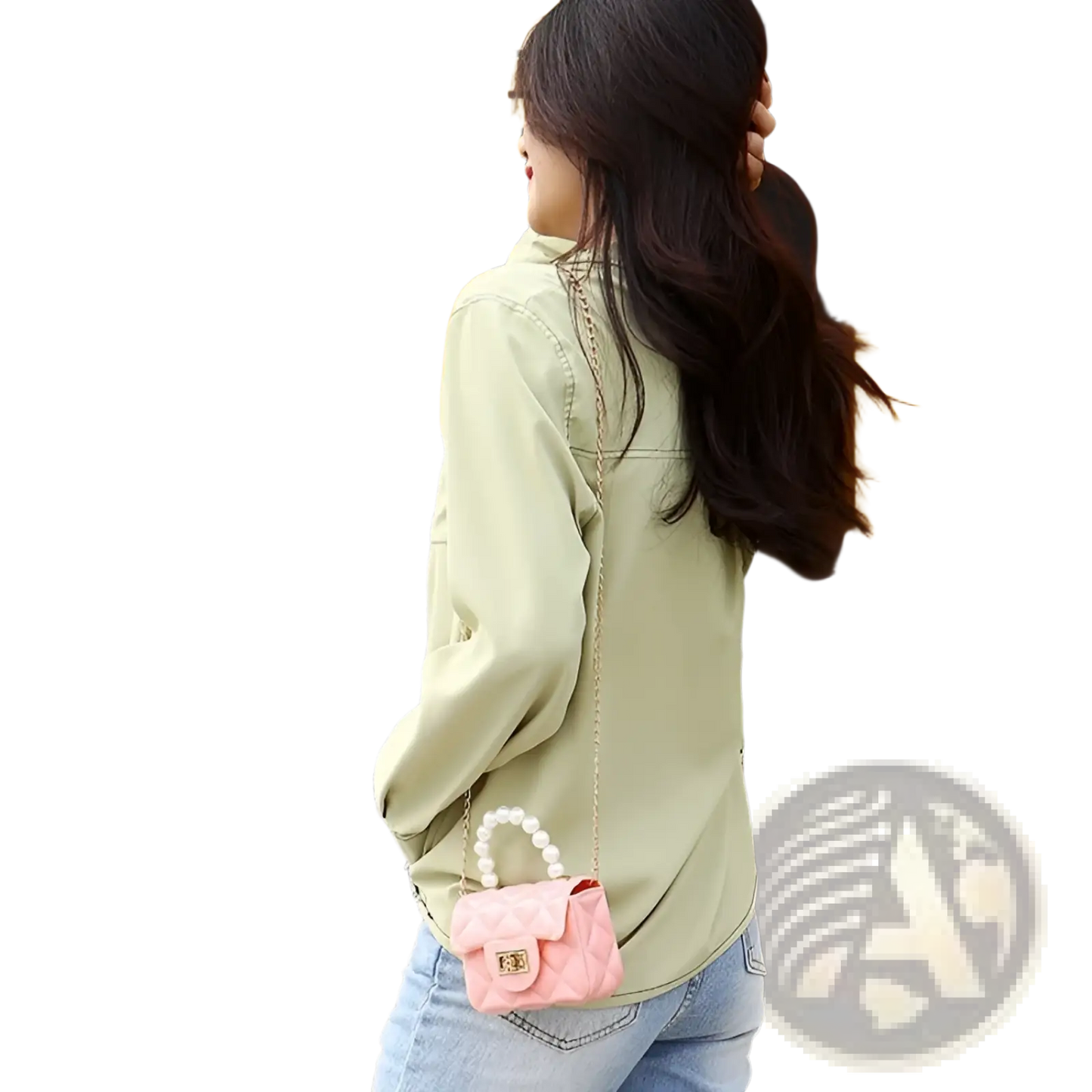 Mini Quilted Pearl Crossbody Bag for Women