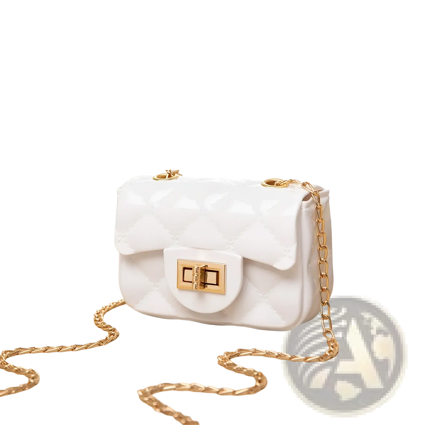 Mini Quilted Pearl Crossbody Bag for Women