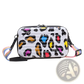 Mini Suitcase Crossbody Bag with Rainbow Strap