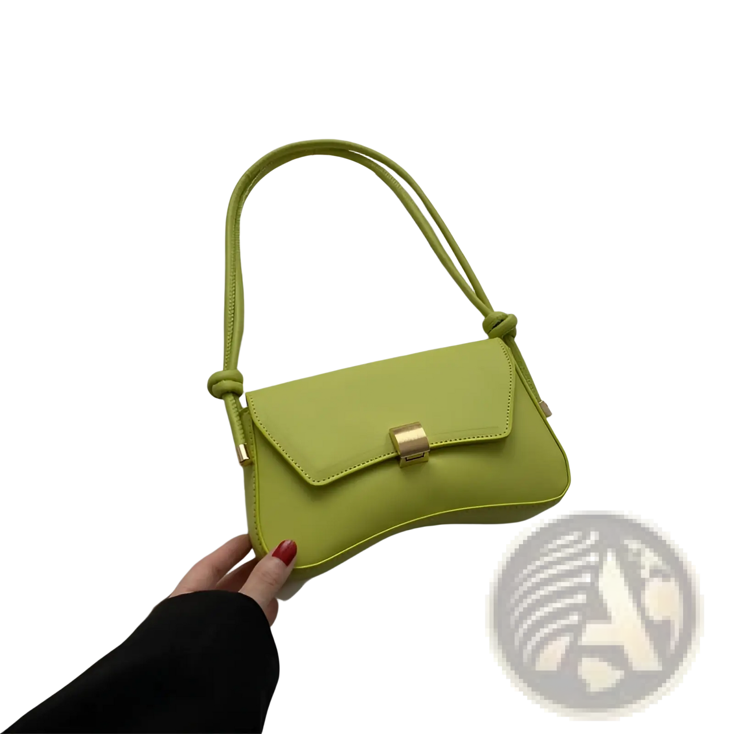 Minimalist Faux Leather Structured Shoulder Bag