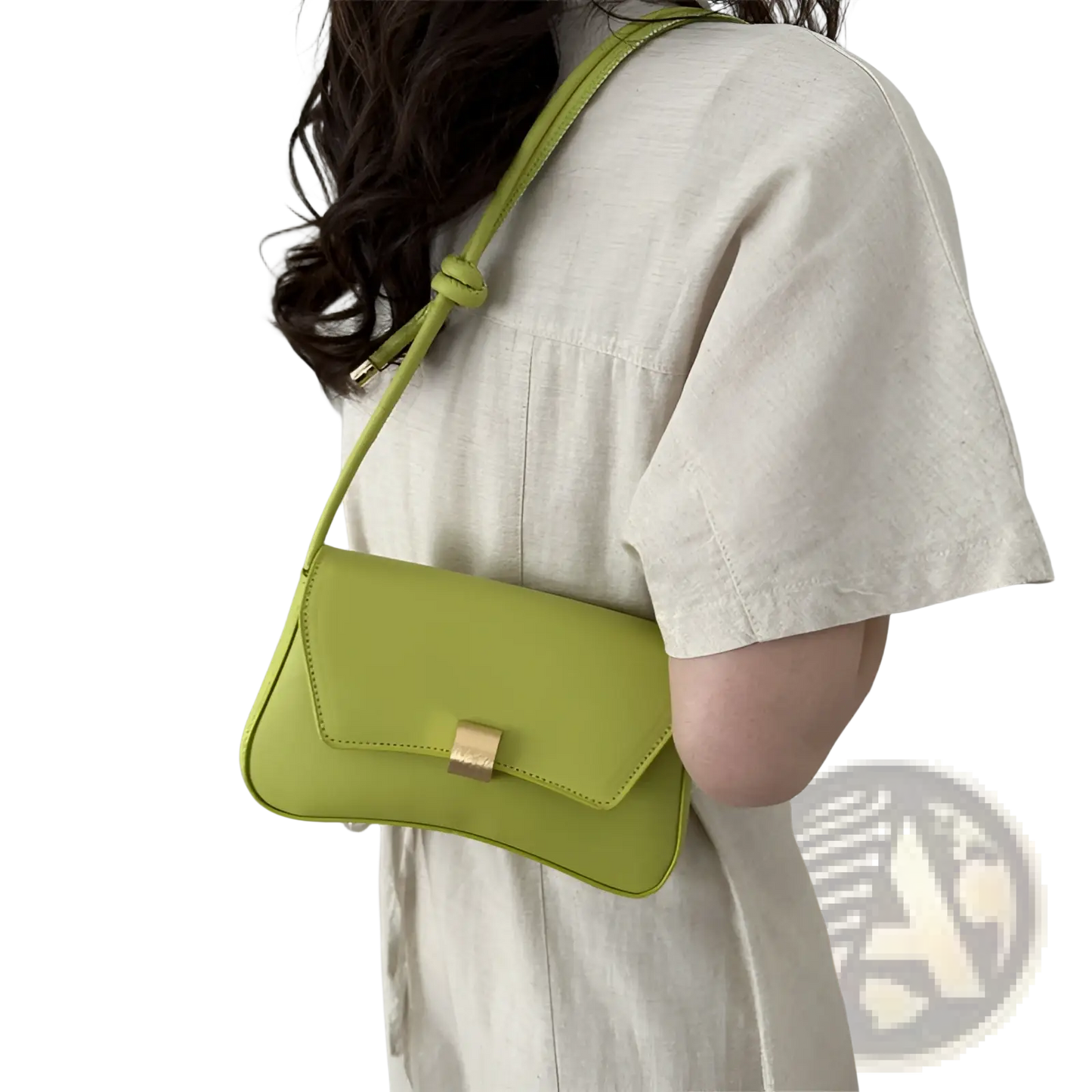 Minimalist Faux Leather Structured Shoulder Bag