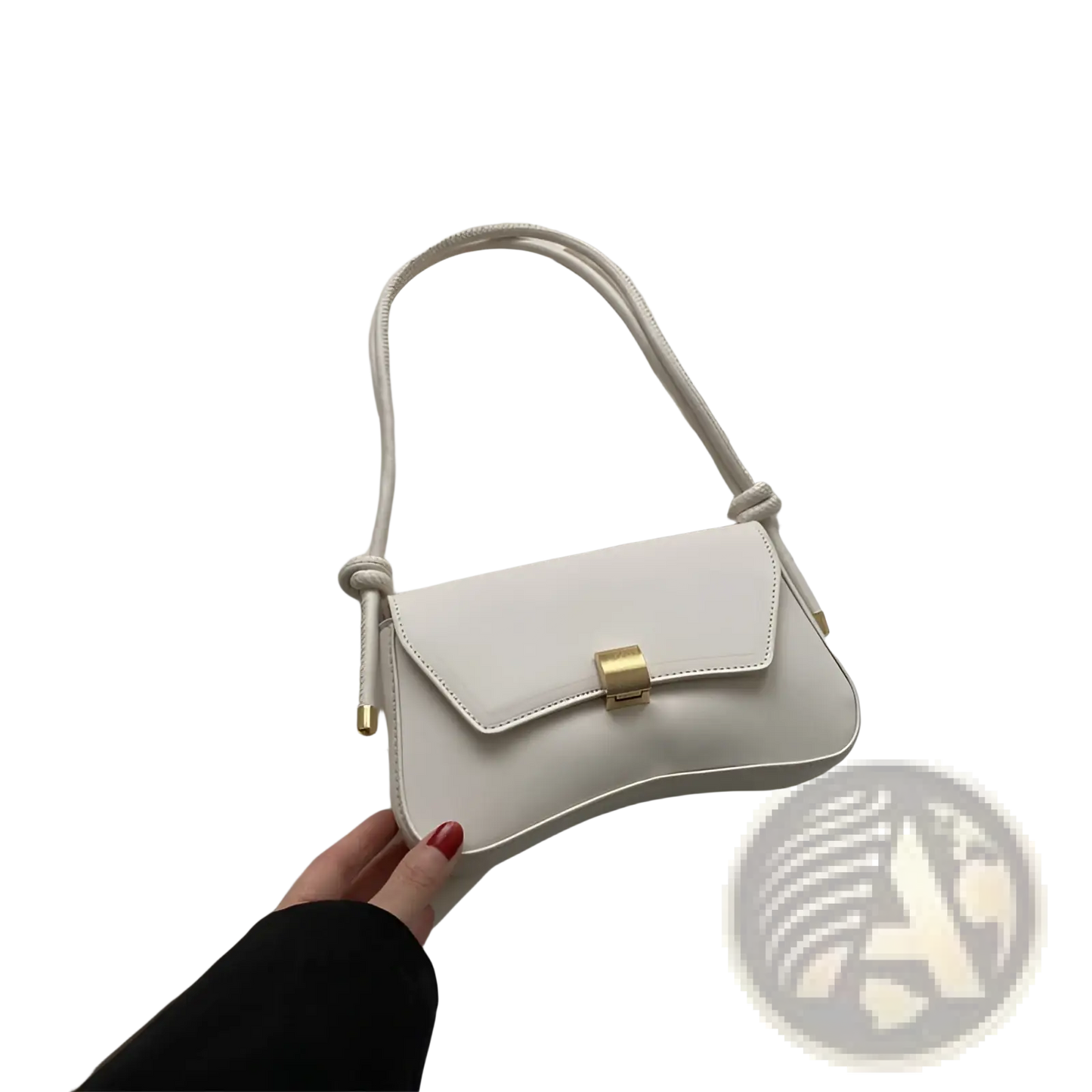 Minimalist Faux Leather Structured Shoulder Bag