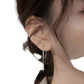 Minimalist Geometric Chain and Bar Dangle Earrings