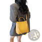 Minimalist Leather Bucket Bag with Detachable Strap
