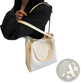 Minimalist Leather Bucket Bag with Detachable Strap