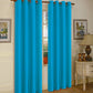 J&V TEXTILES 2 Panels Solid Grommet Faux Silk Window Curtain Drapes Treatment in 84" Length