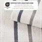 Decorative Cotton Stripe Bath Towel Set - Noelle Collection