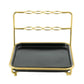 Modern Gold and Ceramic Vanity Cosmetics Organizer