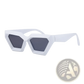 Modern Irregular Cat Eye Uv400 Geometric Sunglasses