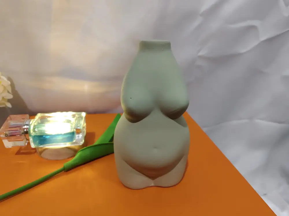 Modern Minimalist Female Form Ceramic Art Vase