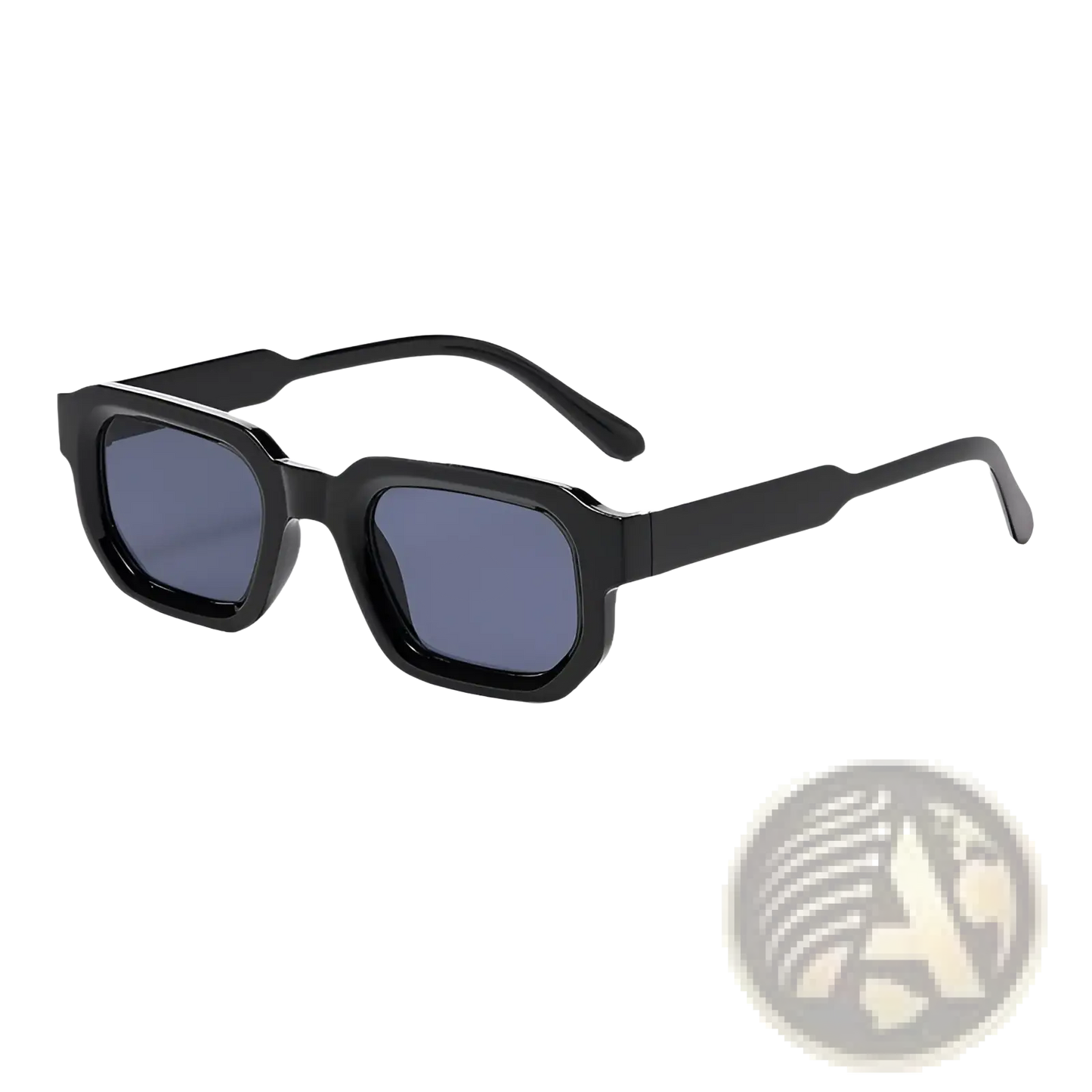 Modern Square Frame Retro Tinted Sunglasses