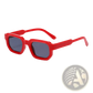Modern Square Frame Retro Tinted Sunglasses
