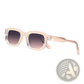 Modern Square Frame Retro Tinted Sunglasses