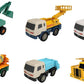 MOTA Mini Heavy Industrial Toy Truck Set 6 Piece Construction Vehicle Fleet