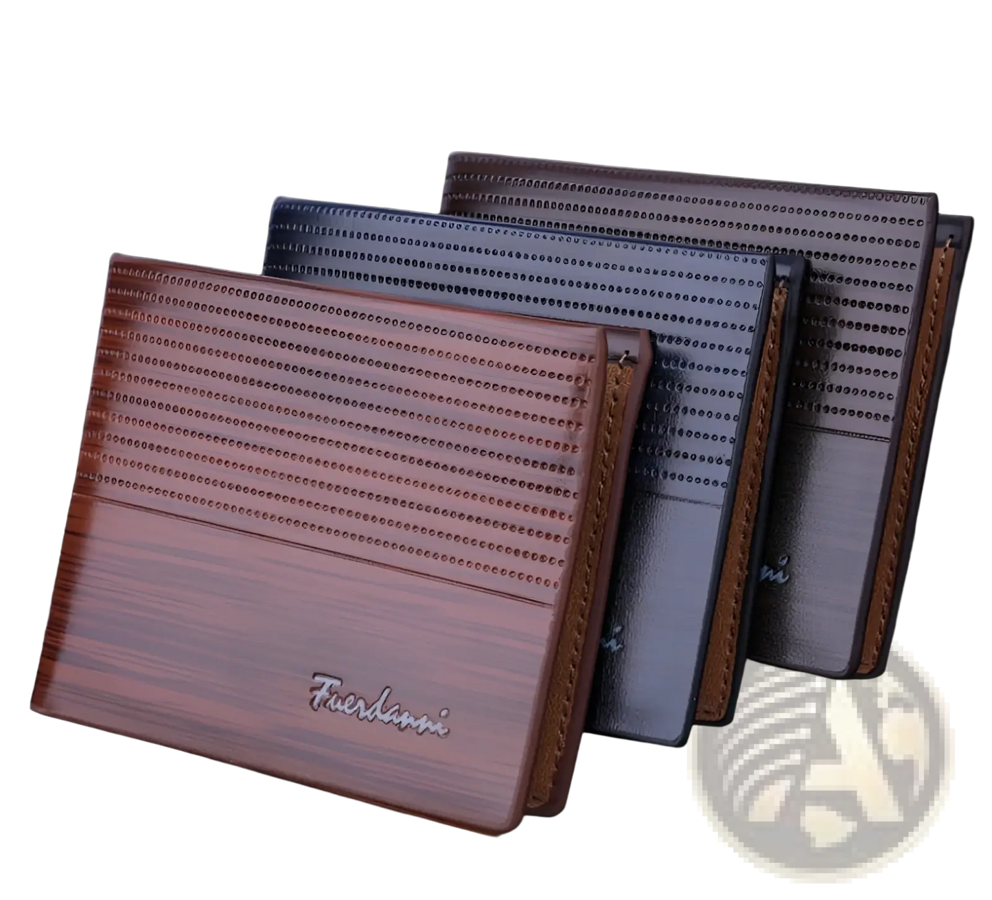 Multi-card Pu Leather Wallet with Embossed Logo