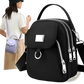 Multi Pocket Nylon Crossbody Bag with Earbud Case Attachment
