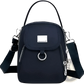 Multi Pocket Nylon Crossbody Bag with Earbud Case Attachment