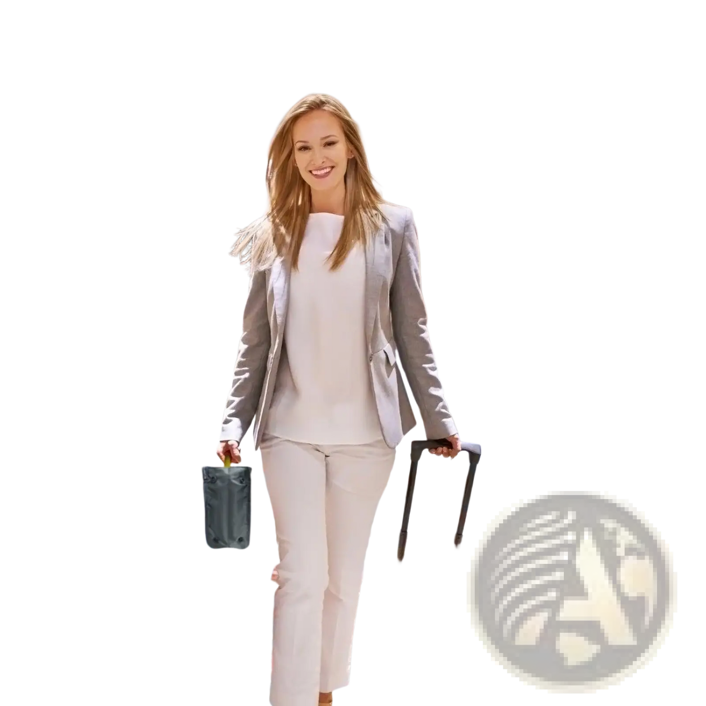 Multi-pocket Nylon Handbag Organizer with Dual Zippers