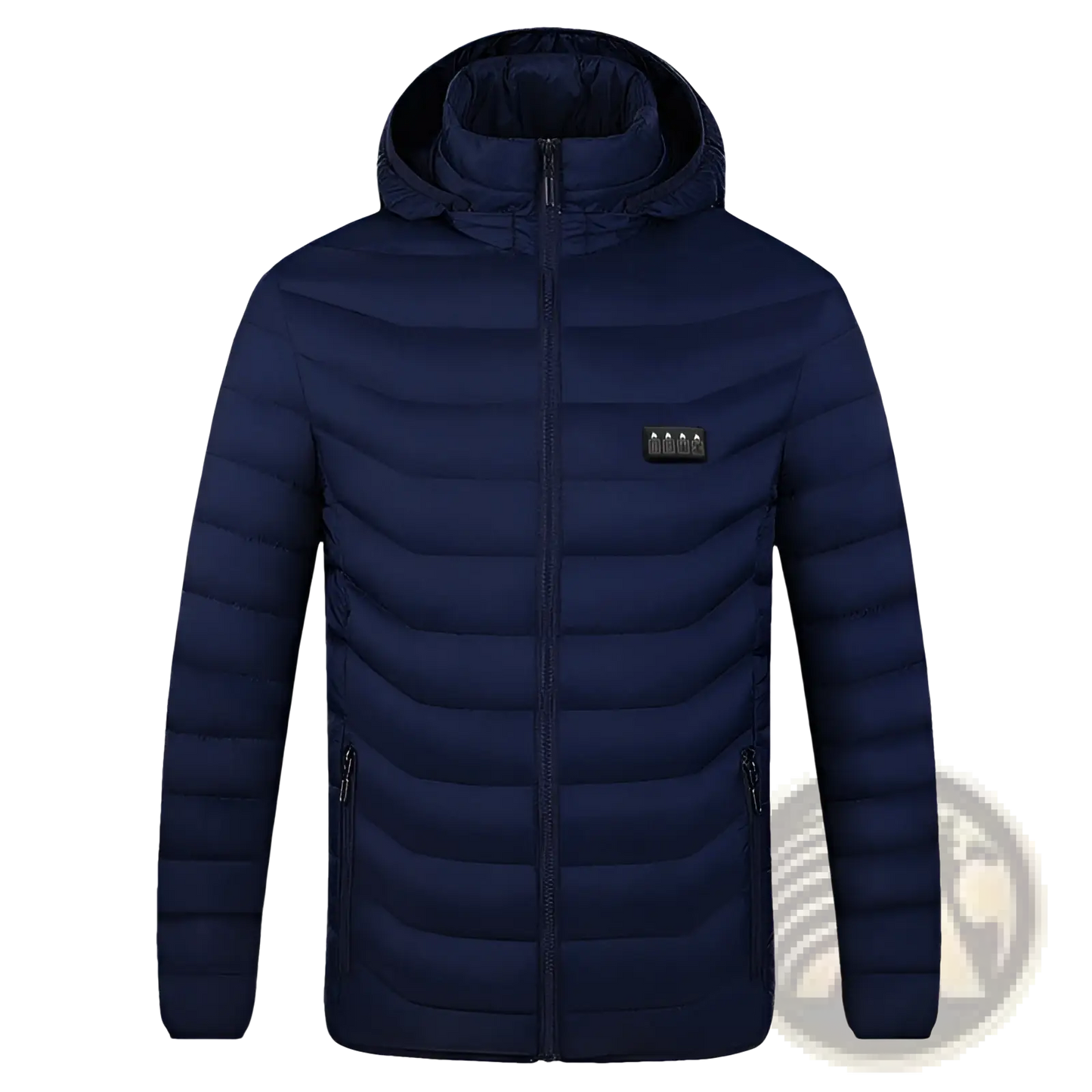 Multi Zone Quilted Electric Heated Jacket with Detachable Hood